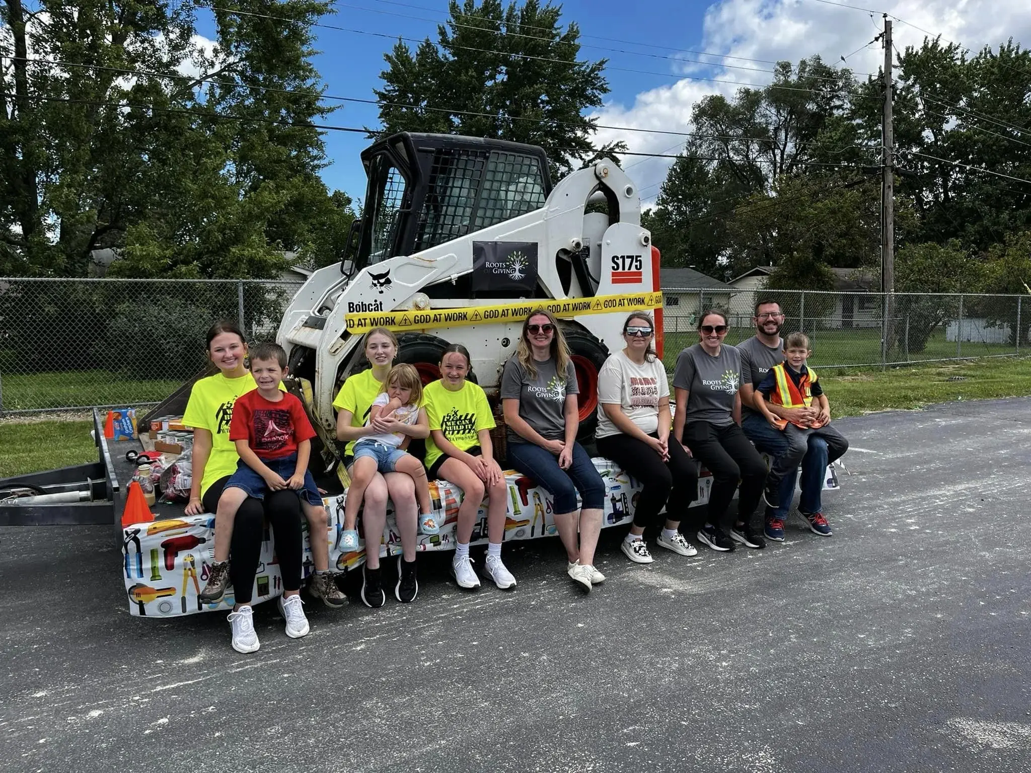 5K fundraiser finish line