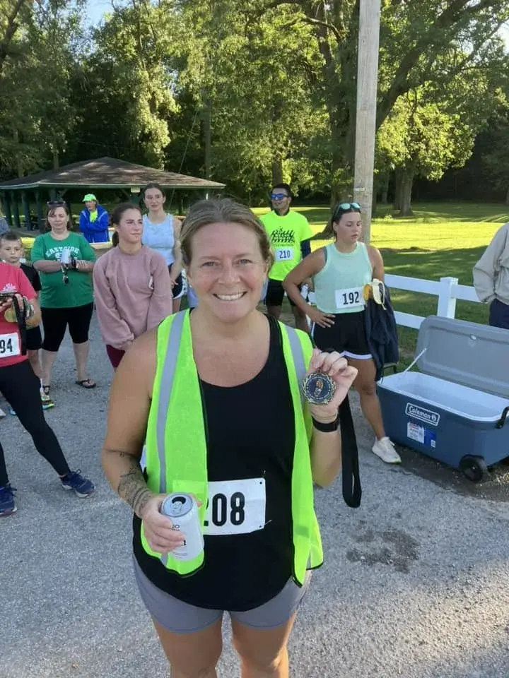 Community members at parade